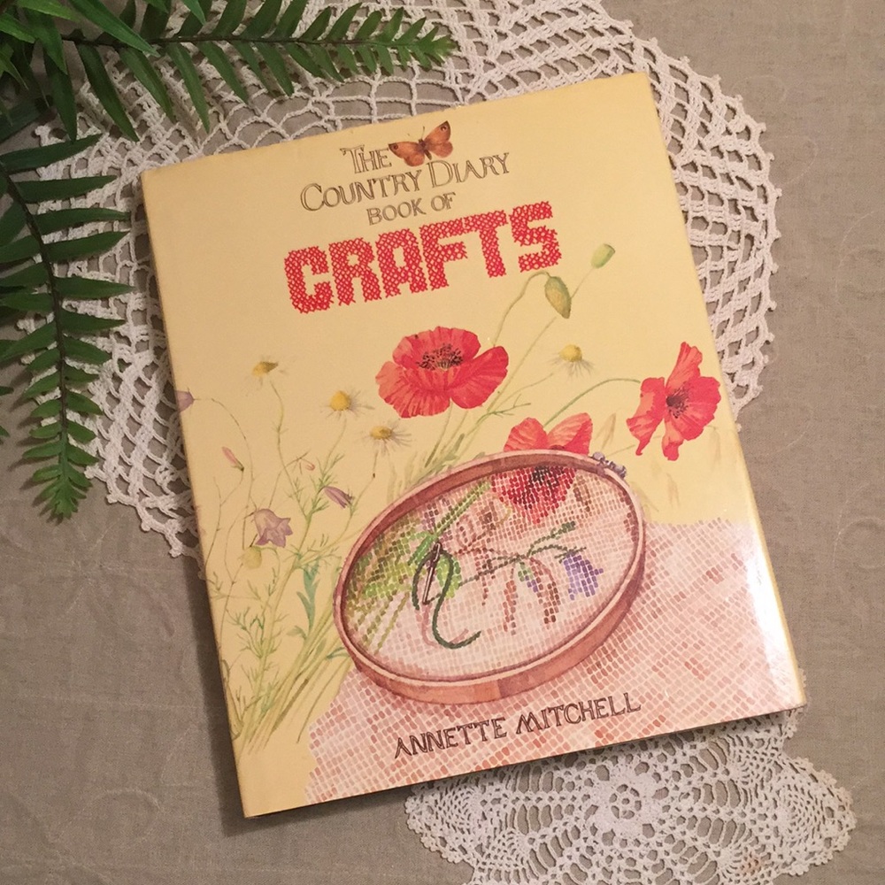 Vintage Country Diary Book Of Crafts Illustrated Prairie Farmhouse Decor